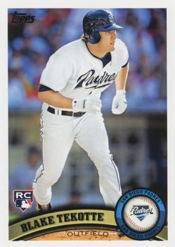 #US240 Blake Tekotte - San Diego Padres - 2011 Topps Update Baseball