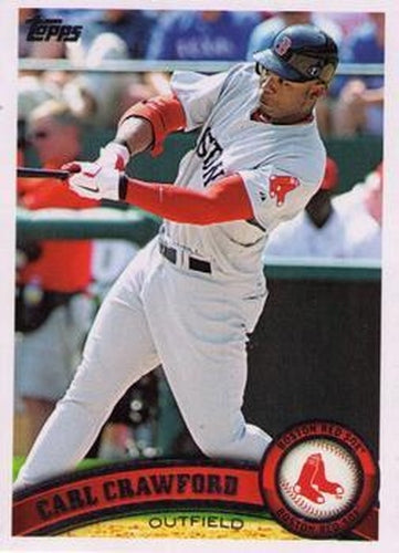 #US300 Carl Crawford - Boston Red Sox - 2011 Topps Update Baseball