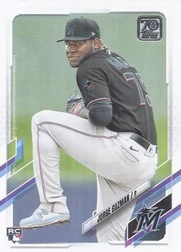 #US321 Jorge Guzman - Miami Marlins - 2021 Topps Update Baseball