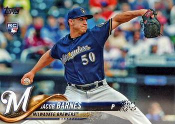 #US40 Jacob Barnes - Milwaukee Brewers - 2018 Topps Update Baseball