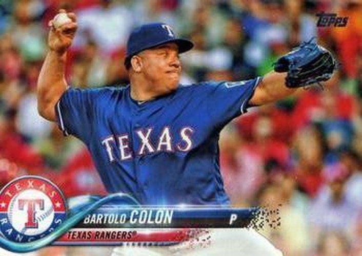 #US45 Bartolo Colon - Texas Rangers - 2018 Topps Update Baseball