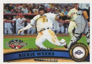 #US49 Rickie Weeks - Milwaukee Brewers - 2011 Topps Update Baseball