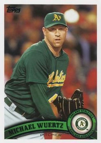 #US70 Michael Wuertz - Oakland Athletics - 2011 Topps Update Baseball