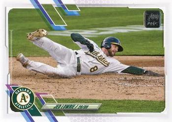 #US78 Jed Lowrie - Oakland Athletics - 2021 Topps Update Baseball