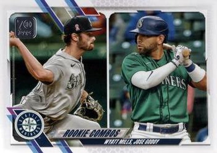 #US80 Jose Godoy / Wyatt Mills - Seattle Mariners - 2021 Topps Update Baseball