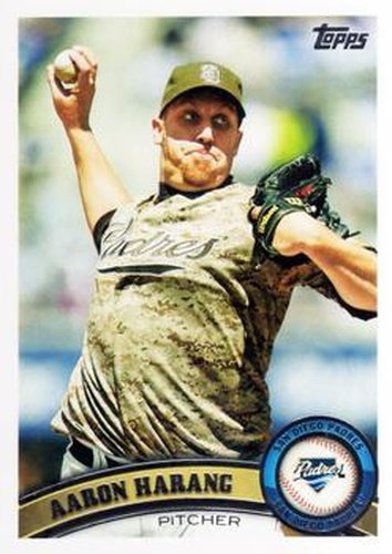 #US81 Aaron Harang - San Diego Padres - 2011 Topps Update Baseball