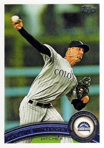 #US87 Clayton Mortensen - Colorado Rockies - 2011 Topps Update Baseball