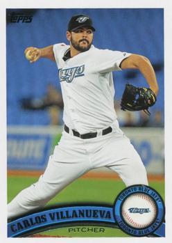 #US99 Carlos Villanueva - Toronto Blue Jays - 2011 Topps Update Baseball