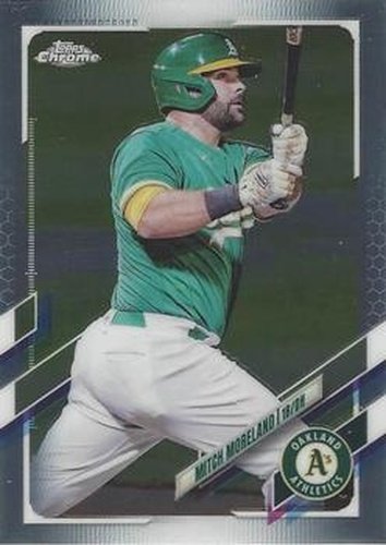 #USC4 Mitch Moreland - Oakland Athletics - 2021 Topps Chrome Update Baseball