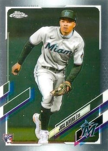 #USC53 Jose Devers - Miami Marlins - 2021 Topps Chrome Update Baseball
