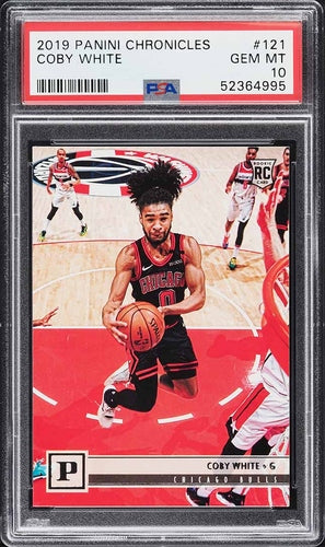 2019 PANINI CHRONICLES COBY WHITE ROOKIE #121 PSA 10 GEM MINT