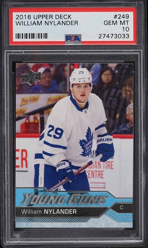 2016 UPPER DECK YOUNG GUNS WILLIAM NYLANDER ROOKIE #249 PSA 10 GEM MINT