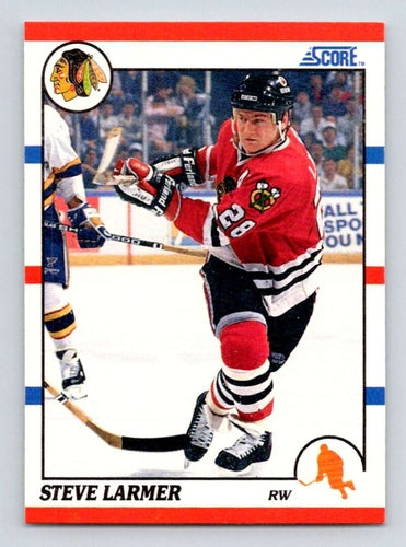 #135 Steve Larmer - Chicago Blackhawks - 1990-91 Score American Hockey