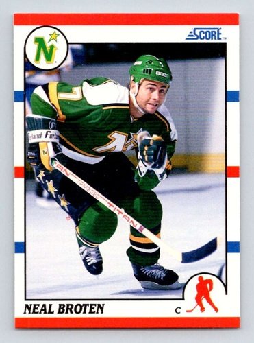 #144 Neal Broten - Minnesota North Stars - 1990-91 Score American Hockey