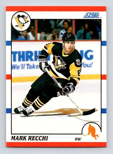 #186 Mark Recchi - Pittsburgh Penguins - 1990-91 Score American Hockey
