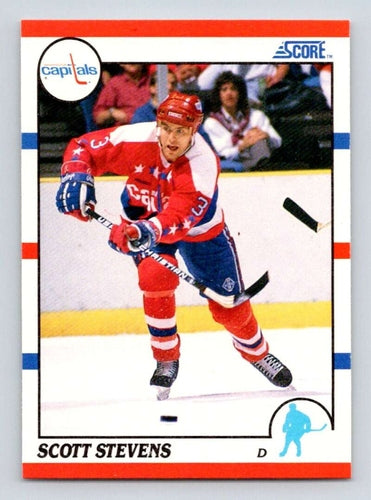 #188 Scott Stevens - Washington Capitals - 1990-91 Score American Hockey