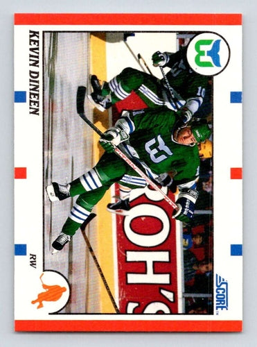 #212 Kevin Dineen - Hartford Whalers - 1990-91 Score American Hockey