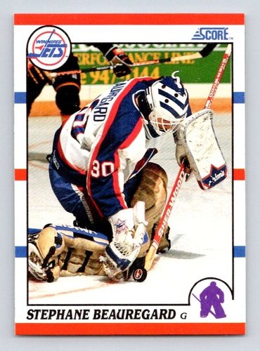 #282 Stephane Beauregard - Winnipeg Jets - 1990-91 Score American Hockey