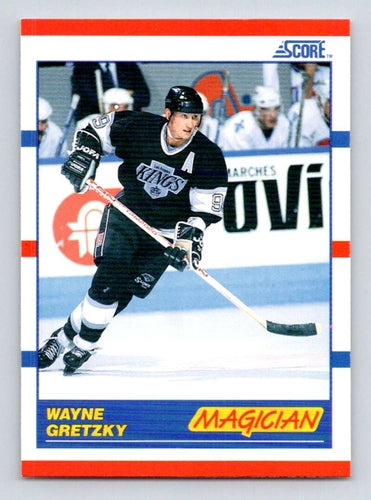 #338 Wayne Gretzky- Los Angeles Kings - 1990-91 Score American Hockey