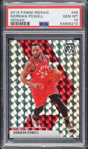 2019 PANINI MOSAIC PRIZM NORMAN POWELL #59 PSA 10 GEM MINT