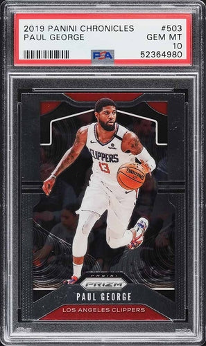 2019 PANINI CHRONICLES PRIZM PAUL GEORGE #503 PSA 10 GEM MINT