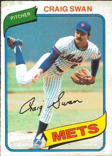 #1 Craig Swan - New York Mets - 1980 O-Pee-Chee Baseball
