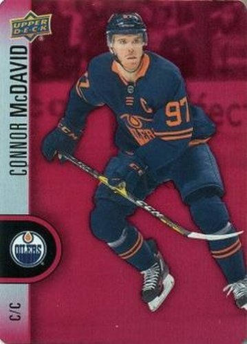 #DC-1 Connor McDavid - Edmonton Oilers - 2022-23 Upper Deck Tim Hortons - Red Die Cuts Hockey