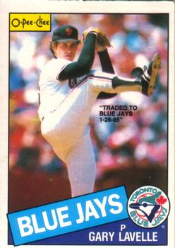 #2 Gary Lavelle - Toronto Blue Jays - 1985 O-Pee-Chee Baseball
