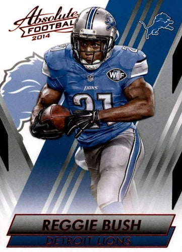 #2 Reggie Bush - Detroit Lions - 2014 Panini Absolute - Red Football