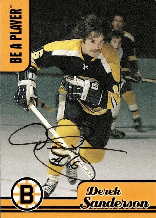 #AH-3 Derek Sanderson - Boston Bruins - 1999-00 Be a Player Memorabilia - American Hobby Hockey