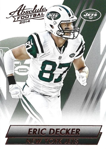 #3 Eric Decker - New York Jets - 2014 Panini Absolute - Red Football