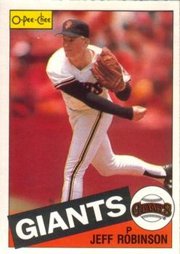 #5 Jeff Robinson - San Francisco Giants - 1985 O-Pee-Chee Baseball