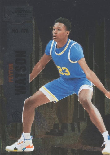 #76 Peyton Watson - 2022 SkyBox Metal Universe Champions