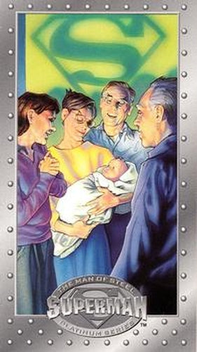 #7 Proud Parents - 1994 SkyBox Superman Man of Steel Platinum Series