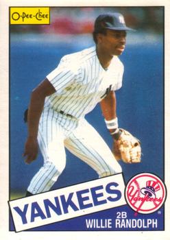 #8 Willie Randolph - New York Yankees - 1985 O-Pee-Chee Baseball