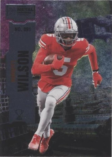 #91 Garrett Wilson - 2022 SkyBox Metal Universe Champions