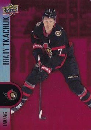 #DC-9 Brady Tkachuk - Ottawa Senators - 2022-23 Upper Deck Tim Hortons - Red Die Cuts Hockey
