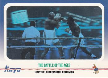 #100 The Battle of the Ages Holyfield Decisions Foreman - 1991 Kayo Boxing