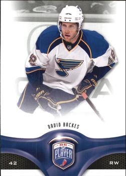 #142 David Backes - St. Louis Blues - 2009-10 Upper Deck Be A Player Hockey