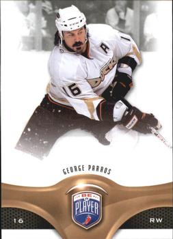 #168 George Parros - Anaheim Ducks - 2009-10 Upper Deck Be A Player Hockey