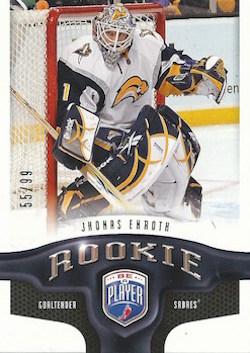 #220 Jhonas Enroth - Buffalo Sabres - 2009-10 Upper Deck Be A Player Hockey