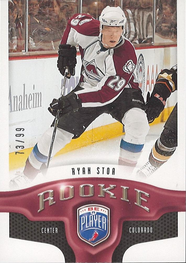 #252 Ryan Stoa - Colorado Avalanche - 2009-10 Upper Deck Be A Player Hockey