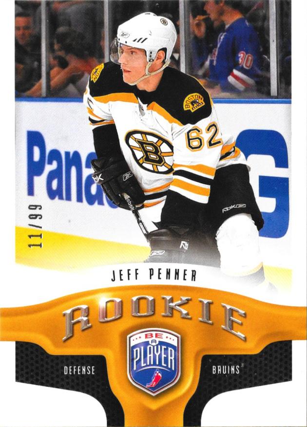 #308 Jeff Penner - Boston Bruins - 2009-10 Upper Deck Be A Player Hockey