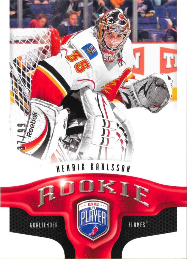 #325 Henrik Karlsson - Calgary Flames - 2009-10 Upper Deck Be A Player Hockey