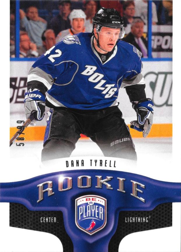 #334 Dana Tyrell - Tampa Bay Lightning - 2009-10 Upper Deck Be A Player Hockey