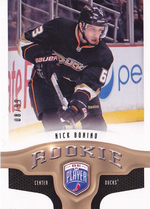 #345 Nick Bonino - Anaheim Ducks - 2009-10 Upper Deck Be A Player Hockey