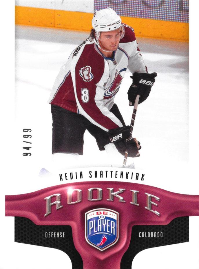 #351 Kevin Shattenkirk - Colorado Avalanche - 2009-10 Upper Deck Be A Player Hockey