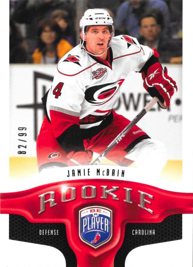 #356 Jamie McBain - Carolina Hurricanes - 2009-10 Upper Deck Be A Player Hockey