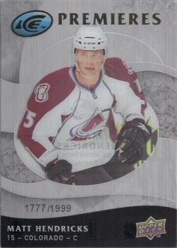 #106 Matt Hendricks - Colorado Avalanche - 2009-10 Upper Deck Ice Hockey