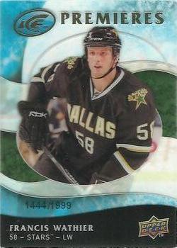 #113 Francis Wathier - Dallas Stars - 2009-10 Upper Deck Ice Hockey
